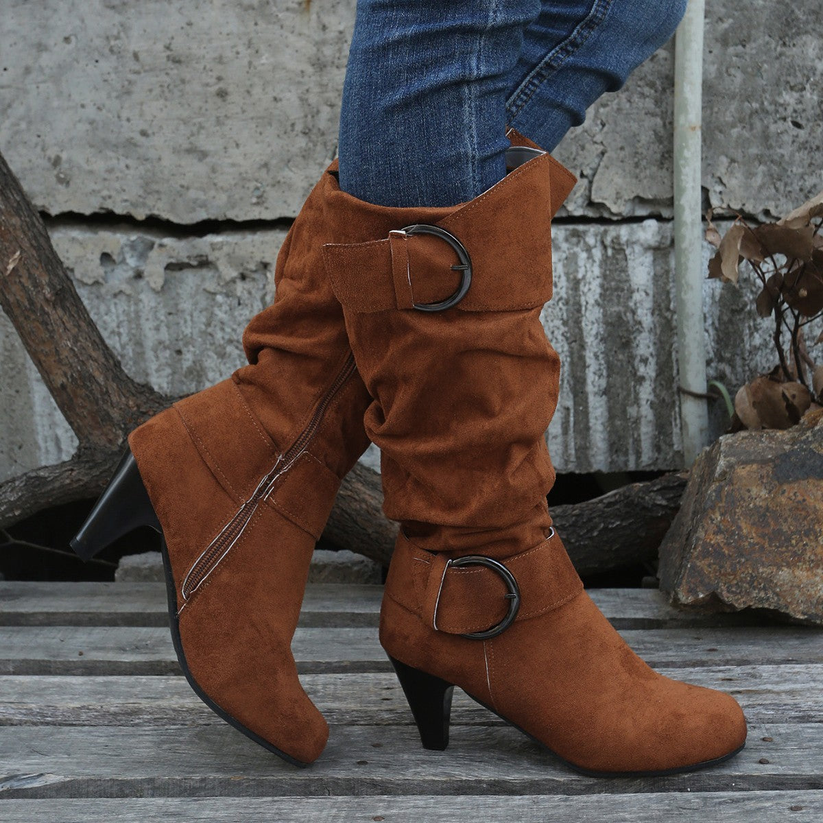 VelvetStride™ Knee Boots