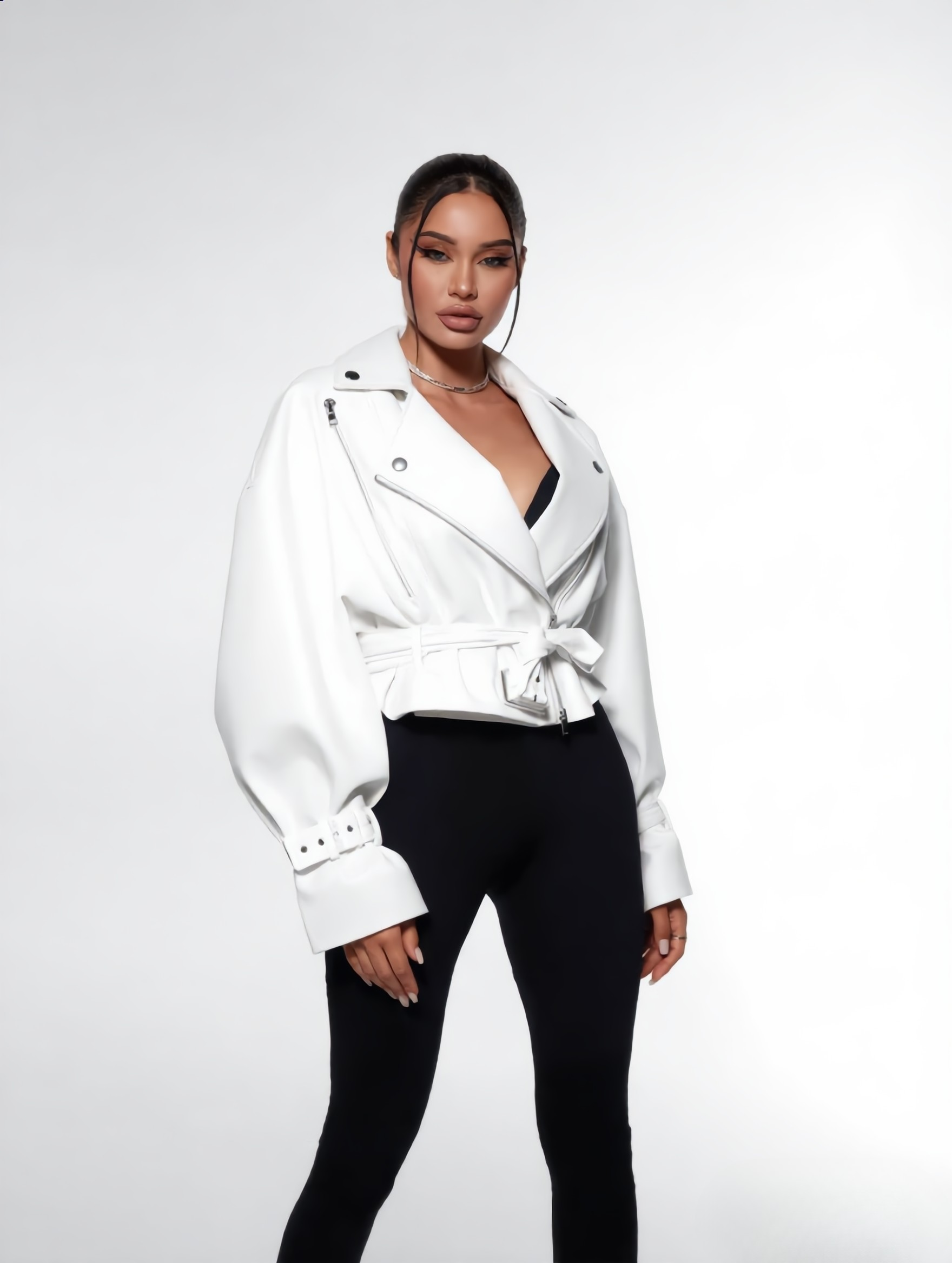 AuraSculpt™ Leather Top