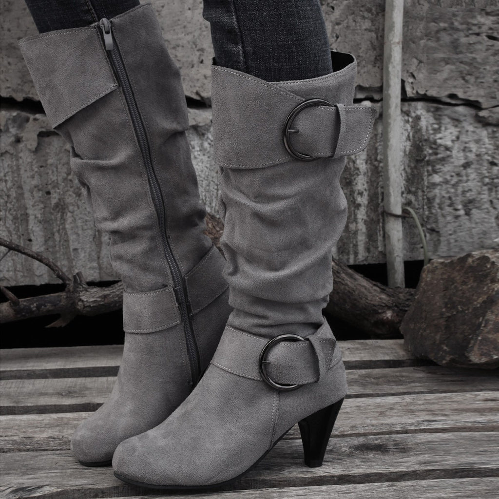 VelvetStride™ Knee Boots