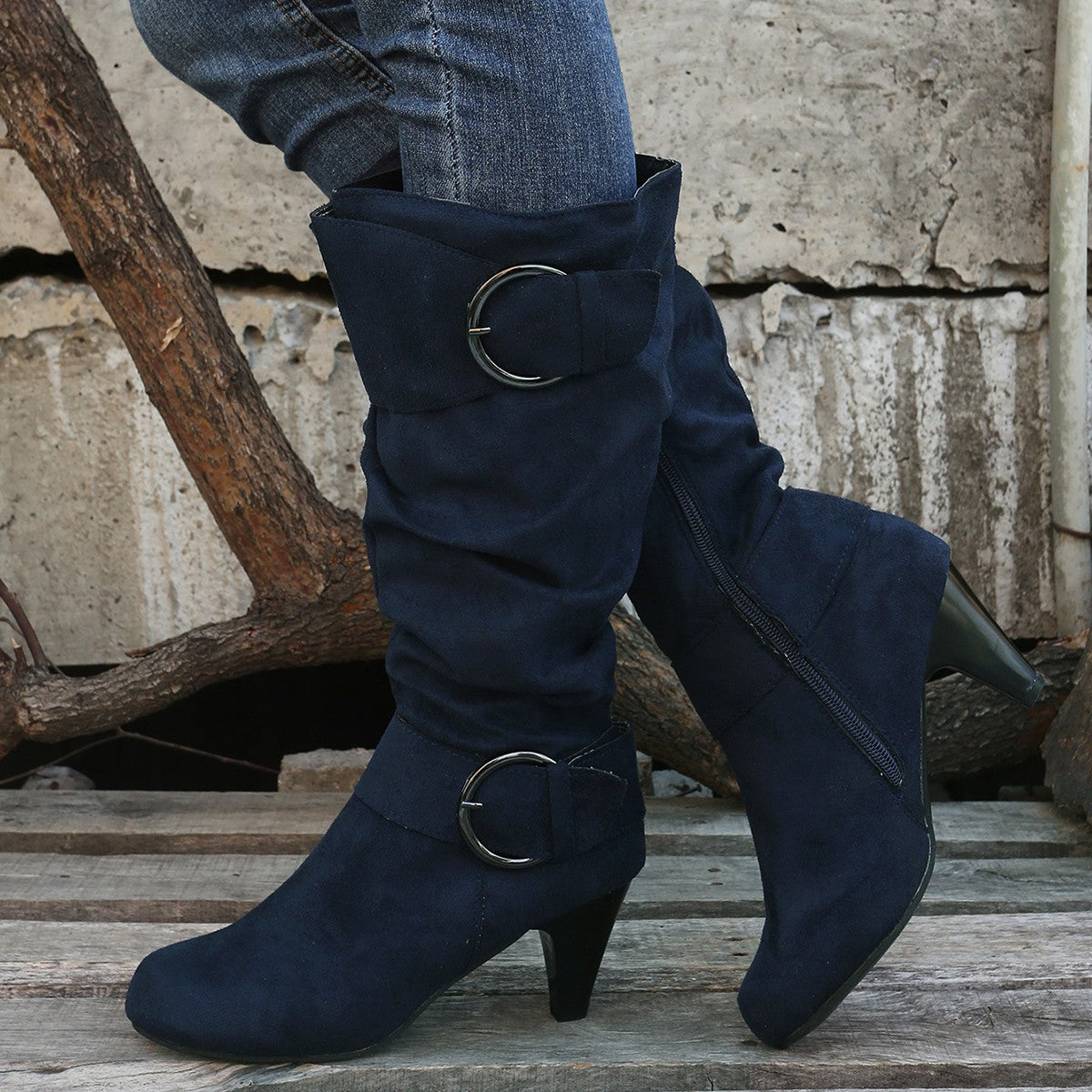 VelvetStride™ Knee Boots