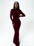 CrimsonAura™ Maxi Dress