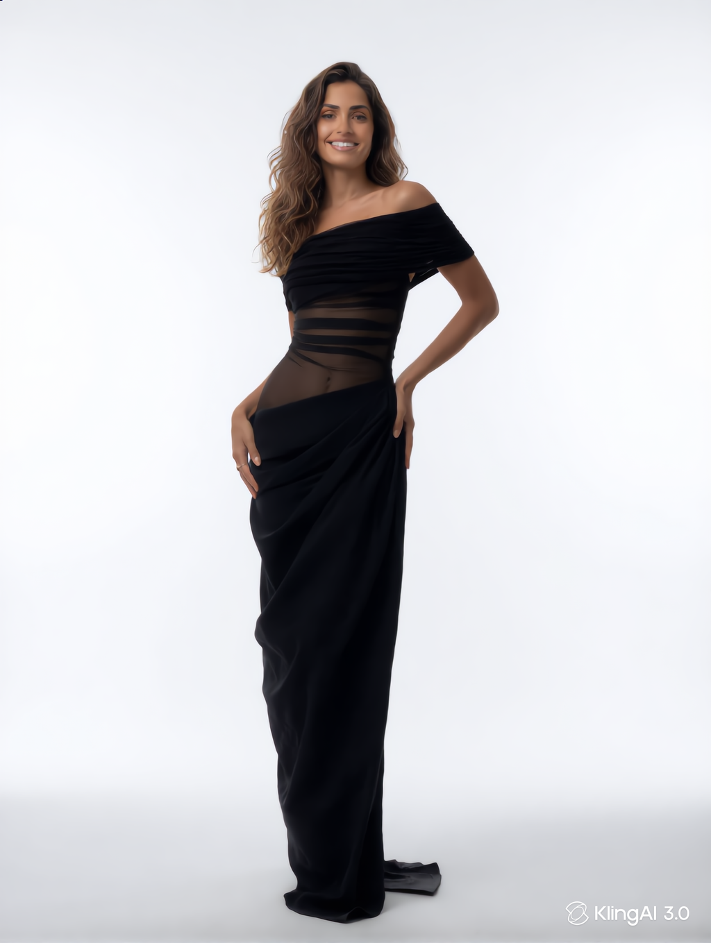 AzureSculpt™ Maxi Dress