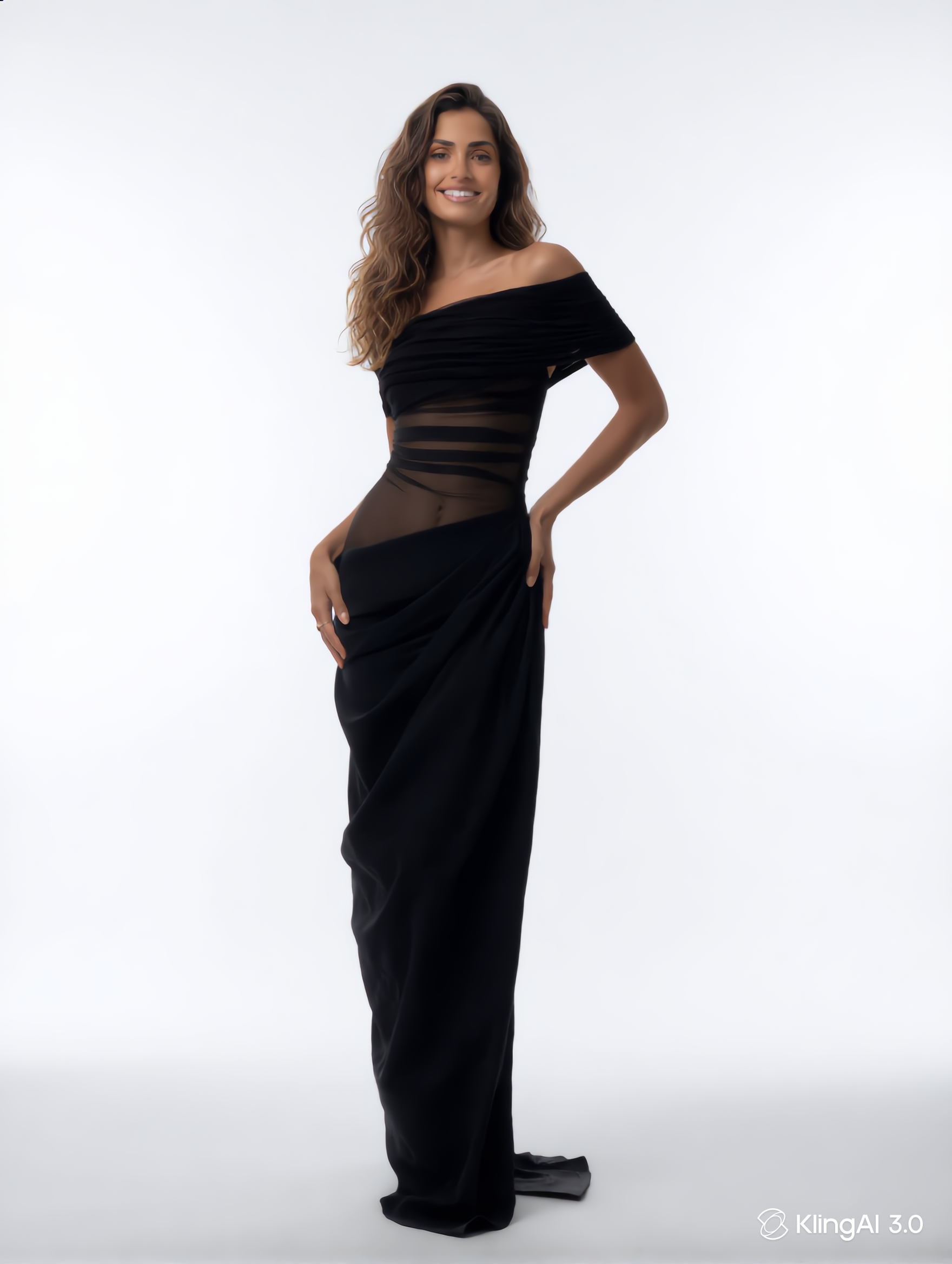 AzureSculpt™ Maxi Dress