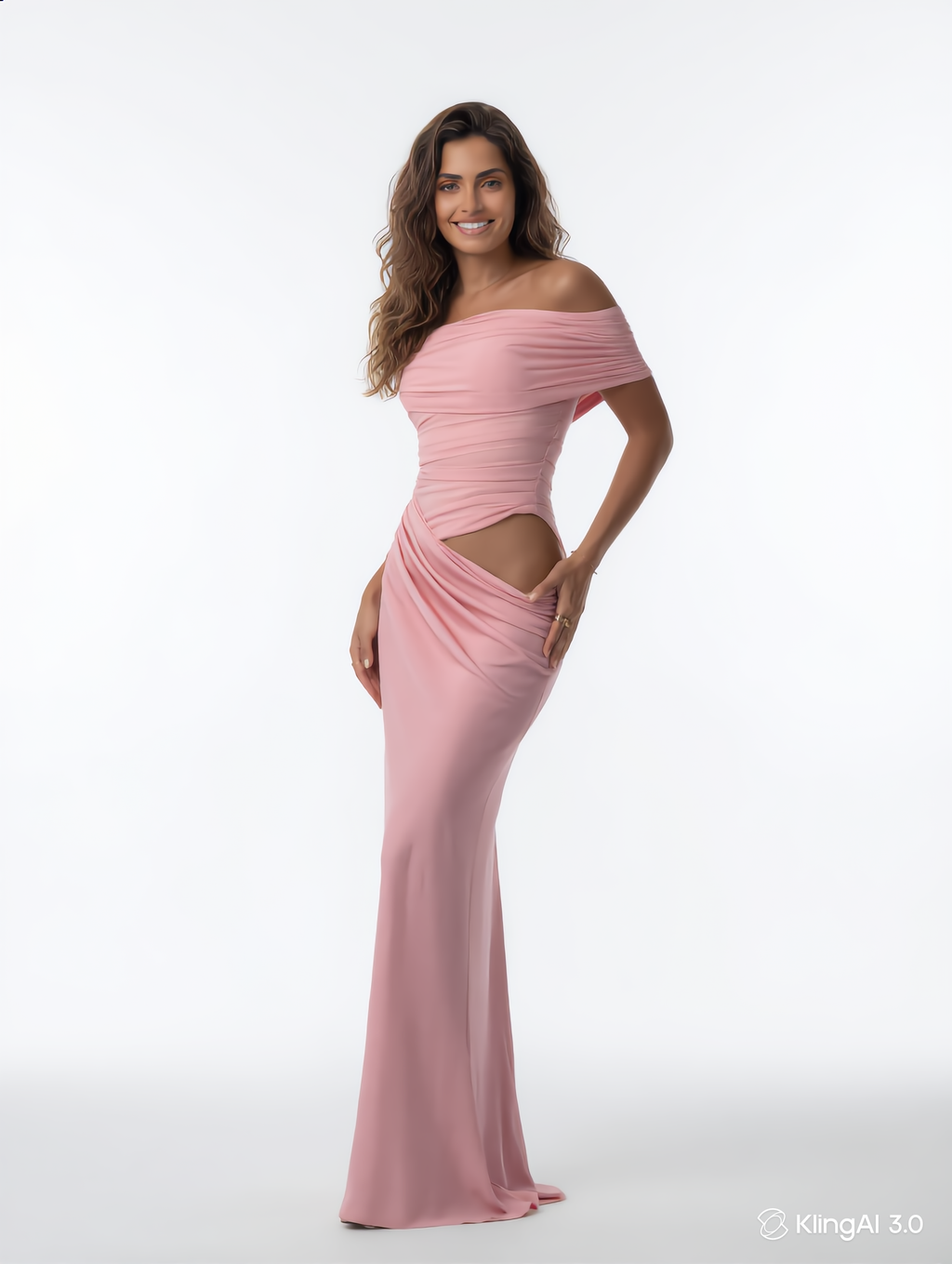 AzureSculpt™ Maxi Dress